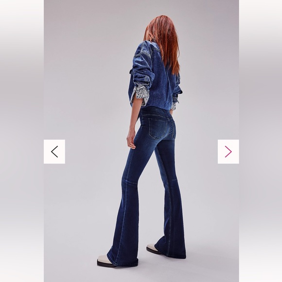 Free People Penny Pull On Flare Jeans - Picture 8 of 10